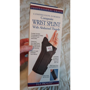 FLA Pro Lite Men size L RIght Wrist Splint EUC w/ directions and Abducted thumb